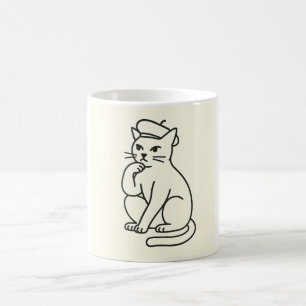 Lustige Katzen-Tasse Kaffeetasse