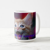 lustige Katzen-Tasse Kaffeetasse (VorderseiteRechts)