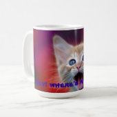 lustige Katzen-Tasse Kaffeetasse (Vorderseite Links)