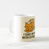 Lustige Katzen-Tasse  Kaffeetasse (Vorderseite Links)