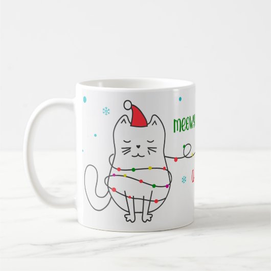 Lustige Katzen-Tasse Kaffeetasse (Links)