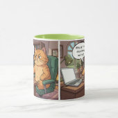 Lustige Katzen-Tasse Tasse (Zentrum)