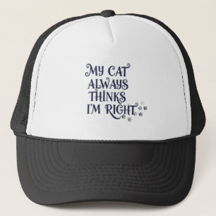 Lustige Katzen-Text-Mütze Truckerkappe