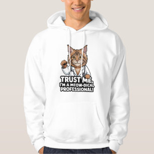 Lustige Katzen-Tierarzt-Humor-Illustration Hoodie