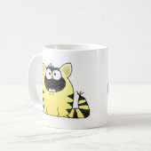 Lustige Katzen-Überraschung Kaffeetasse (Vorderseite Links)