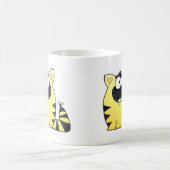 Lustige Katzen-Überraschung Kaffeetasse (Mittel)