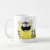 Lustige Katzen-Überraschung Kaffeetasse (Links)