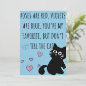 Lustige Katzen Valentinstagskarten (Stehend Vorderseite)