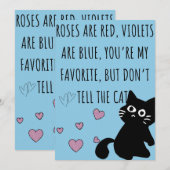Lustige Katzen Valentinstagskarten (Vorne/Hinten)