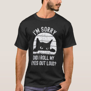 Lustige Katzen Vintage-Katze Entschuldigung, habe T-Shirt