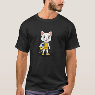 Lustige Katzen-Volleyballspieler-Hobby-Sport T-Shirt