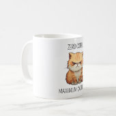 Lustige Katzenattitüde Kaffeetasse (Vorderseite Links)