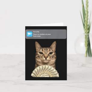 Lustige Katzenbewegung Meme Frauen Männer Karte