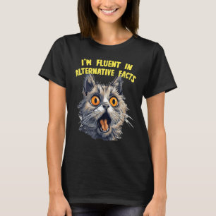 Lustige Katzenfakten-Kostüm für White-Lies-Ideen-L T-Shirt