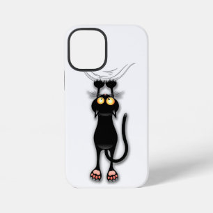 Lustige Katzenfigur kratzt Stoff iPhone 12 Mini Hülle