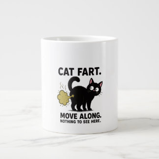 Lustige Katzenfurz-Bewegung - Hier gibt's nichts z Jumbo-Tasse