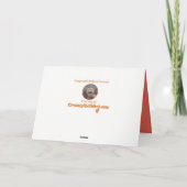 Lustige Katzengeburtstagskarte Karte (Rückseite)