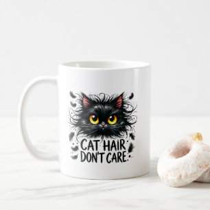 Lustige Katzenhaar-Sarkasmus-Wortkunst  Kaffeetasse