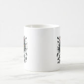 Lustige Katzenhaar-Sarkasmus-Wortkunst  Kaffeetasse (Mittel)