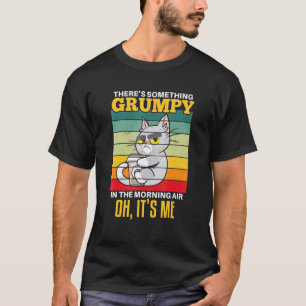 Lustige Katzenkaffee Morgenmuffel sagt T-Shirt