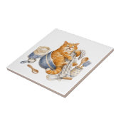 Lustige Katzenküchenfliese Fliese (Seite)