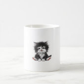 lustige Katzenkunst _1 Kaffeetasse (Mittel)