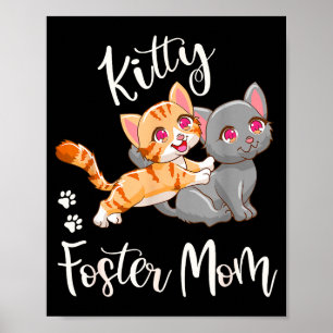 Lustige Katzenliebhaber-Geschenke für Katzenmutter Poster