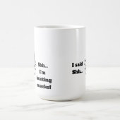 Lustige Katzenliebhaber  Kaffeetasse (Mittel)