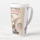 Lustige Katzenmutter Latte Tasse (Rechte Ecke)