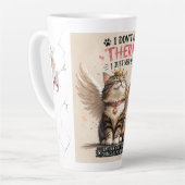 Lustige Katzenmutter Latte Tasse (Linke Ecke)