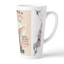 Lustige Katzenmutter Latte Tasse