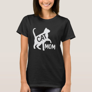 Lustige Katzenmutter Mama Katzenliebhaber Mädchen  T-Shirt