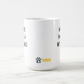 Lustige Katzenmutter-Tasse – Ich arbeite hart, dam Kaffeetasse (Mittel)