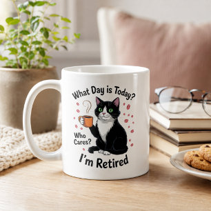 Lustige Katzenrentner-Zitate Ruhestand der Katze T Kaffeetasse