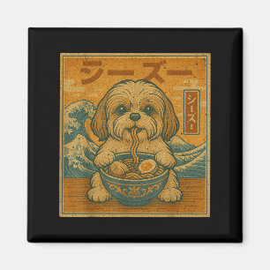 Lustige Kawaii Ramen Japanische Nudeln Shih Tzu Is Magnet