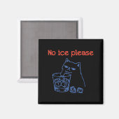 Lustige Keine Eis Bitte Katze Meme Magnet (Vorderseite/Rückseite)