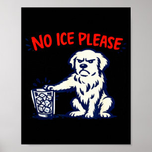Lustige Keine Eis Bitte Politische Aussagen Poster