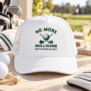 Lustige "Keine Mulligans mehr" Golf-Junggesellenpa Truckerkappe