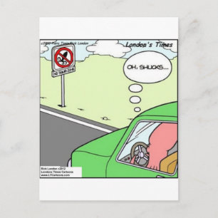 Lustige Keine-Tintenfisch-Zone Postkarte