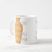 Lustige Keramik Geschenk - Punch Kaffeetasse (Vorderseite Links)