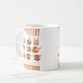 Lustige Keramik Kaffeetasse (Vorderseite Links)