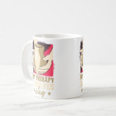 Lustige Keramik Kaffeetasse (Vorderseite Links)