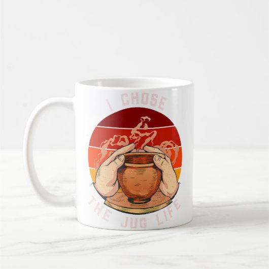 Lustige Keramik Kaffeetasse (Links)