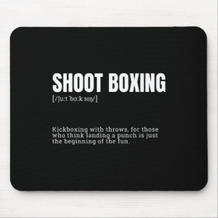Lustige Kickbox-Enthusiast Wörterbuch-Definition Mousepad