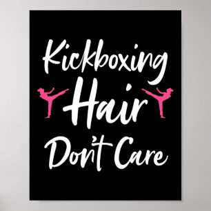 Lustige Kickbox-Kunst für Männer Frauen Kickboxer Poster