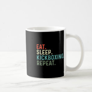 Lustige Kickboxer Essen Schlafen Kickboxen  Kaffeetasse