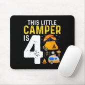 Lustige Kinder 4. Camping-Geburtstag Camper Liebha Mousepad (Mit Mouse)