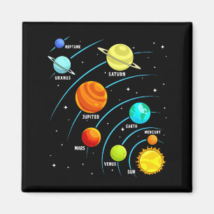Lustige Kinder-Astronaut Planeten Sonnensysteme We Magnet