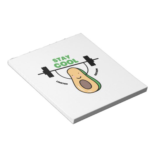 lustige Kinder, die cool für die Schule bleibe wer Notizblock (angewinkelt)