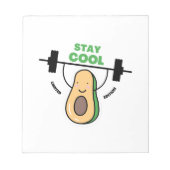 lustige Kinder, die cool für die Schule bleibe wer Notizblock (Vorderseite)